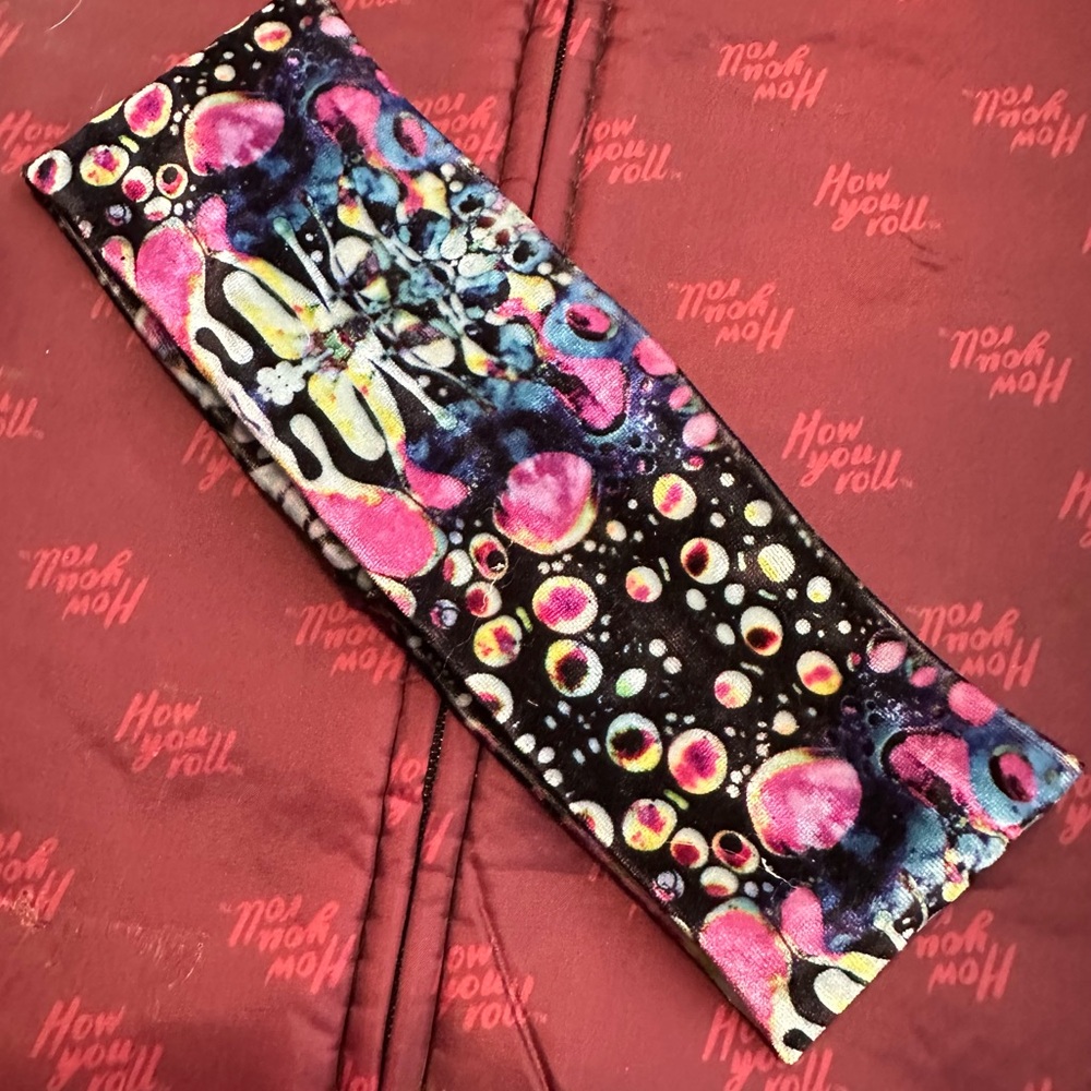 Velvet burnout stretchy headband, Warrior Within Designs